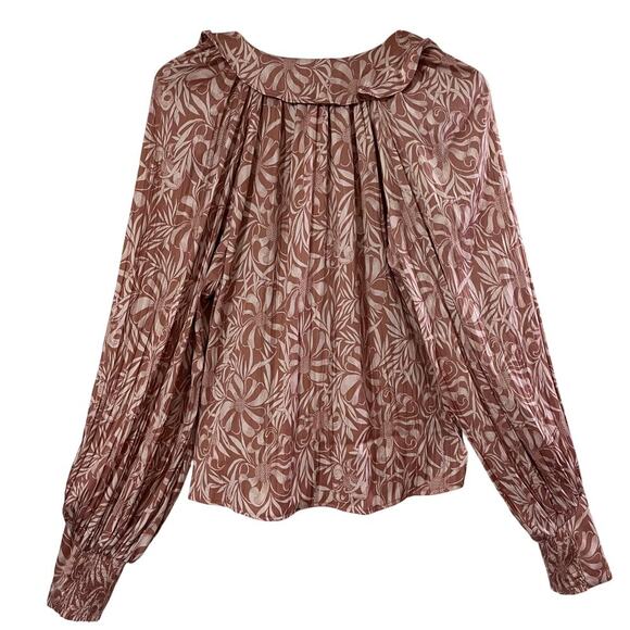 Florence Balducci for Anthropologie Collared Blouse Size Medium - Picture 4 of 15